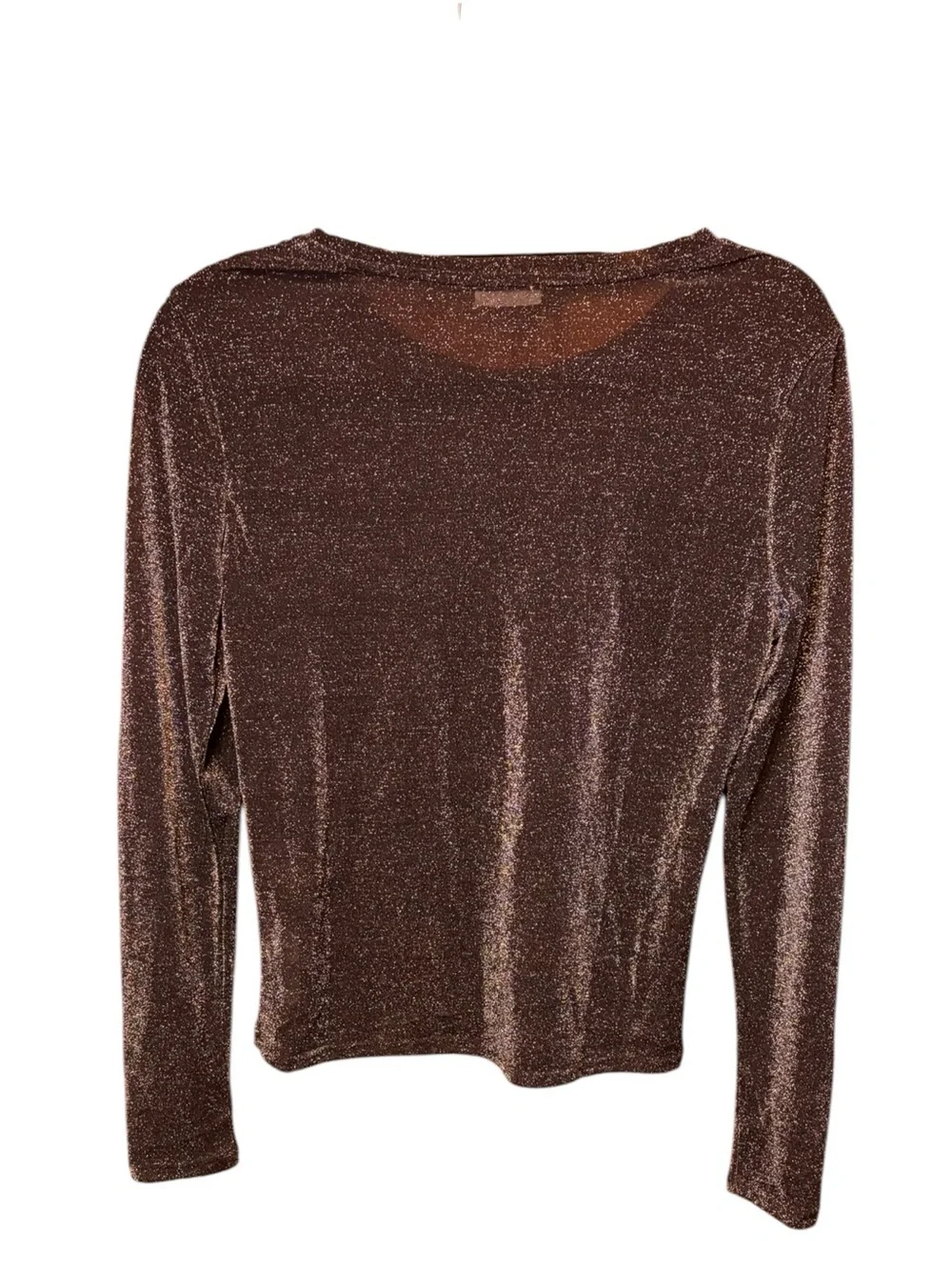 Free People Intimately Mesh So Well Metallic Shimmer Top Plum Large